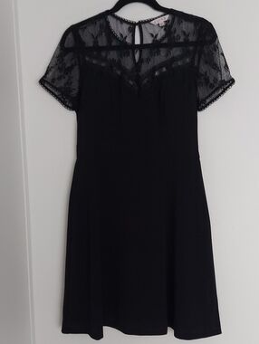 Nanette Black Fit And Flare Dress